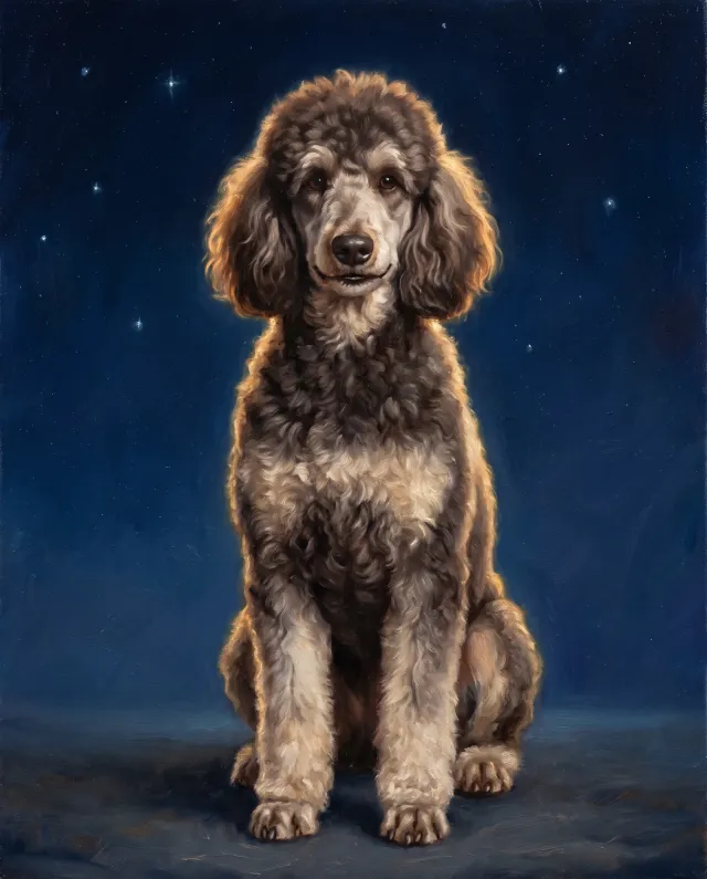 Illustration of a Standard Poodle